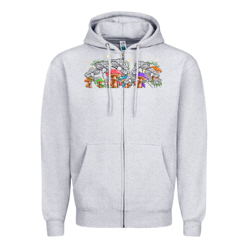 Magic Mushroom Zipper Hoodie by TumblerDesignByShophia | Teevron