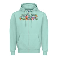Seafoam magic mushroom Zipper Hoodie - TumblerDesignByShophia