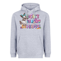 Heather Grey Don't worry be happy Easter Heavyweight Hoodie - CowGirlArtShop