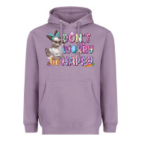 Lavender Don't worry be happy Easter Heavyweight Hoodie - CowGirlArtShop