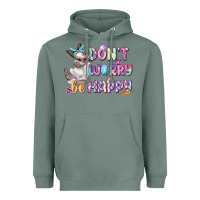 Sage Don't worry be happy Easter Heavyweight Hoodie - CowGirlArtShop