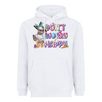 White Don't worry be happy Easter Heavyweight Hoodie - CowGirlArtShop