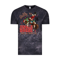 Cloud Black giddy up jingle horse pick up your feet Vintage Tee - MaliasSmallBusiness