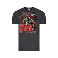 Vintage Black giddy up jingle horse pick up your feet Vintage Tee - MaliasSmallBusiness