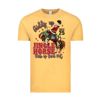 Vintage Mustard giddy up jingle horse pick up your feet Vintage Tee - MaliasSmallBusiness