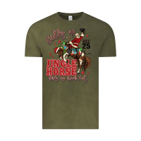 Giddy Up Jingle Horse Pick Up Your Feet Vintage Tee | Teevron
