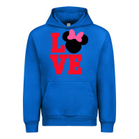 Cobalt Minnie Mouse Urban Hoodie - CowhideDigitalArt