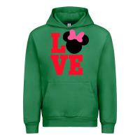 Emerald Minnie Mouse Urban Hoodie - CowhideDigitalArt