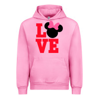 Fuchsia Pink Minnie Mouse Urban Hoodie - CowhideDigitalArt