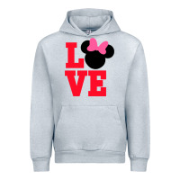 Heather Grey Minnie Mouse Urban Hoodie - CowhideDigitalArt