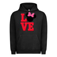 Pigment Black Minnie Mouse Urban Hoodie - CowhideDigitalArt
