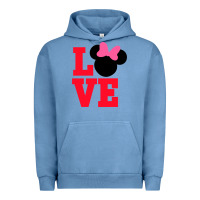 Pigment Pebble Blue Minnie Mouse Urban Hoodie - CowhideDigitalArt