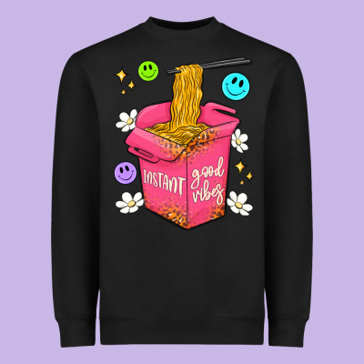 Instant Good Vibes Heavyweight Sweatshirt Designed By Artiststas