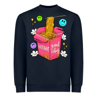 Navy instant good vibes Heavyweight Sweatshirt - Artiststas
