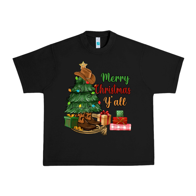 Merry Christmas Y'all Urban Heavy Tee by MaliasSmallBusiness | Teevron