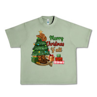 Oil Green merry christmas y'all Urban Heavy Tee - MaliasSmallBusiness