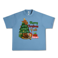 Pebble Blue merry christmas y'all Urban Heavy Tee - MaliasSmallBusiness