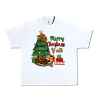 White merry christmas y'all Urban Heavy Tee - MaliasSmallBusiness