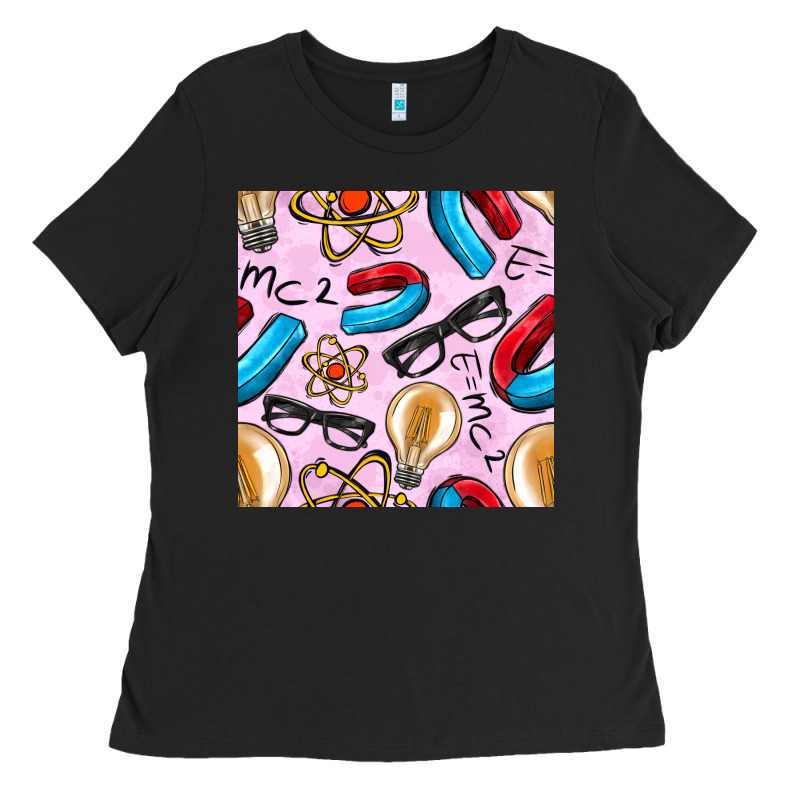 Physics Seamless Pattern Ladies Tee by BundleAndBundleShop | Teevron