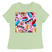 Matcha physics seamless pattern Ladies Tee - BundleAndBundleShop