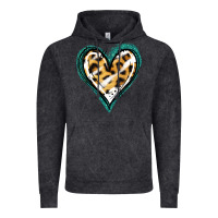 Glitter Leopard Heart Vintage Hoodie | Teevron