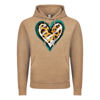 Vintage Coffee Glitter Leopard Heart Vintage Hoodie - Jasminsmagicworld