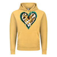 Vintage Mustard Glitter Leopard Heart Vintage Hoodie - Jasminsmagicworld