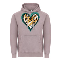Vintage Zinc Glitter Leopard Heart Vintage Hoodie - Jasminsmagicworld