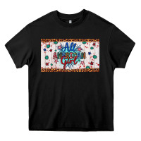 Black all american girl Heavy Core Tee - Artiststas