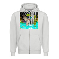 Dove Grey reel cool dad bass Zipper Hoodie - TumblerDesignByShophia