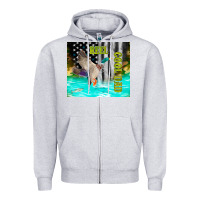 Heather Grey reel cool dad bass Zipper Hoodie - TumblerDesignByShophia