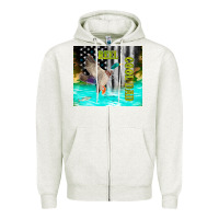 Oatmeal Heather reel cool dad bass Zipper Hoodie - TumblerDesignByShophia