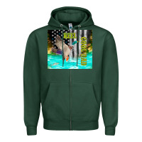Sports Green reel cool dad bass Zipper Hoodie - TumblerDesignByShophia