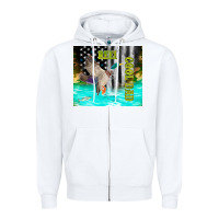 White reel cool dad bass Zipper Hoodie - TumblerDesignByShophia