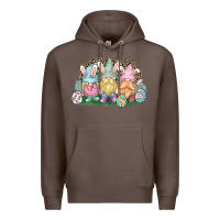 Coffee Easter Day gnomes Premium Hoodie - HowdyJamesFarm