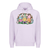 Lilac Easter Day gnomes Premium Hoodie - HowdyJamesFarm