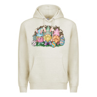 Oatmeal Heather Easter Day gnomes Premium Hoodie - HowdyJamesFarm