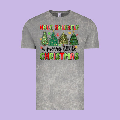 Have Yourself A Merry Little Christmas Vintage Tee Designed By Maliassmallbusiness