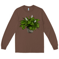 Chestnut Peace Lily Long Sleeve Tee - LillyAllenDesigns