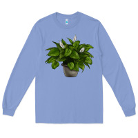 Colony Blue Peace Lily Long Sleeve Tee - LillyAllenDesigns