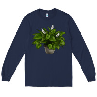 Navy Peace Lily Long Sleeve Tee - LillyAllenDesigns