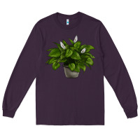 Plum Peace Lily Long Sleeve Tee - LillyAllenDesigns