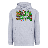 Heather Grey Mama claus christmas lights and gifts mother's day Heavyweight Hoodie - HowdyJamesFarm