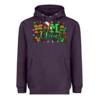 Plum Mama claus christmas lights and gifts mother's day Heavyweight Hoodie - HowdyJamesFarm