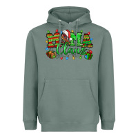 Sage Mama claus christmas lights and gifts mother's day Heavyweight Hoodie - HowdyJamesFarm