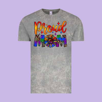 Proud Mom Vintage Tee Designed By Jahusdesignshop