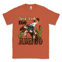 Copper check your ego amigo rodeo cowboy Classic Tee - MaliasSmallBusiness