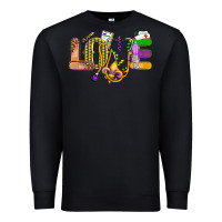 Black love nurse mardi gras Premium Sweatshirt - OliviaCreatesArt