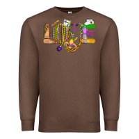 Chestnut love nurse mardi gras Premium Sweatshirt - OliviaCreatesArt