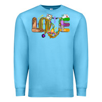 Ocean Blue love nurse mardi gras Premium Sweatshirt - OliviaCreatesArt